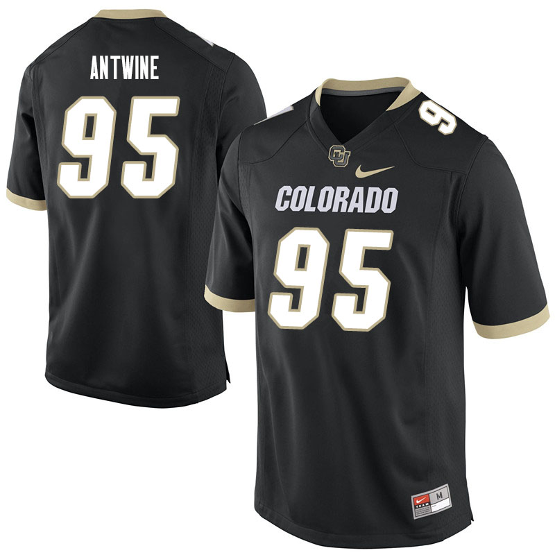Men #95 Israel Antwine Colorado Buffaloes College Football Jerseys Sale-Black - Click Image to Close